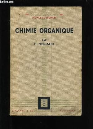 Bild des Verkufers fr CHIMIE ORGANIQUE. zum Verkauf von Le-Livre