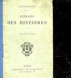 Seller image for EXTRAITS DES HISTOIRES D'HERODOTE for sale by Le-Livre