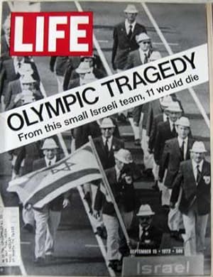 Life Magazine September 15, 1972 -- Cover: Olympic Tragedy