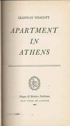 Immagine del venditore per Apartment in Athens venduto da Bookshop Baltimore