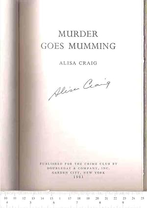 Seller image for Murder Goes Mumming for sale by Hyde Brothers, Booksellers