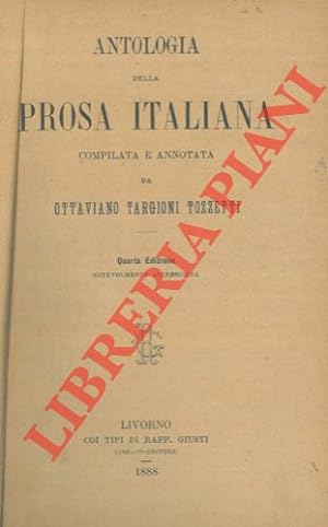 Seller image for Antologia della prosa italiana. for sale by Libreria Piani