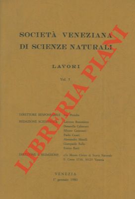 Società Veneziana di Scienze Naturali. Lavori.