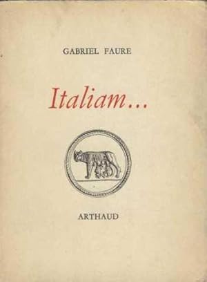 Bild des Verkufers fr italiam. zum Verkauf von JLG_livres anciens et modernes