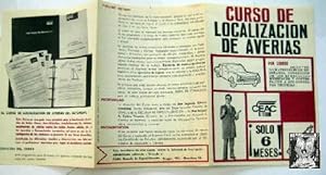 Folleto Publicidad - Advertising Brochure : CURSO DE LOCALIZACIÓN DE AVERIAS