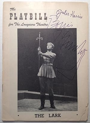 Autographed Playbill for "The Lark"