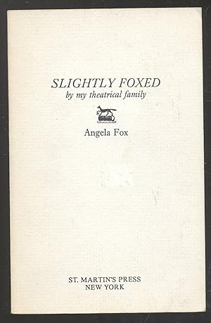 Bild des Verkufers fr Slightly Foxed By My Theatrical Family zum Verkauf von Between the Covers-Rare Books, Inc. ABAA