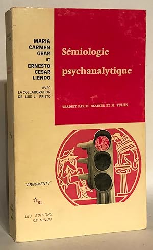 Seller image for Semiologie Psychanalytique. for sale by Thomas Dorn, ABAA