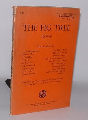 Seller image for The Fig Tree: A Douglas Social Credit Quarterly Review. No. 11 December 1938 for sale by Renaissance Books, ANZAAB / ILAB