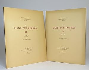 Imagen del vendedor de Le livre des portes, II. Texte: 1er fascicule & 2e fascicule. [TWO VOLUMES]. a la venta por Librarium of The Hague