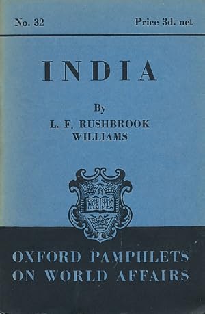 Seller image for India. Oxford Pamphlets on World Affairs, No. 32 for sale by Barter Books Ltd