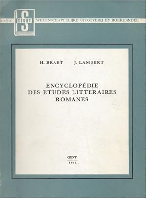 Bild des Verkufers fr Encyclopedie des etudes litteraires romanes zum Verkauf von BOOKSELLER  -  ERIK TONEN  BOOKS