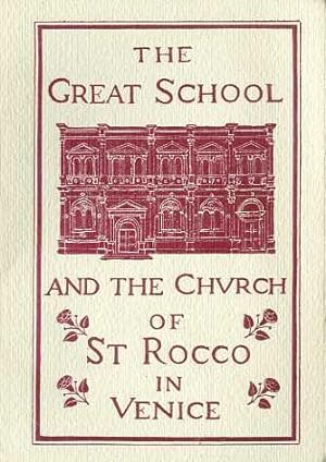 Bild des Verkufers fr The Great school and the Church of st. Rocco in Venice. zum Verkauf von Studio Bibliografico Adige
