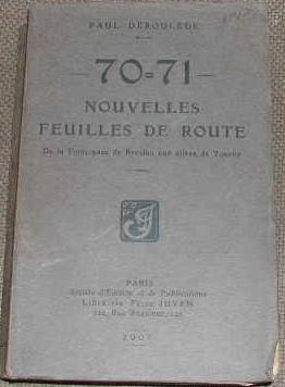 Seller image for 70-71, nouvelles feuilles de route. for sale by alphabets