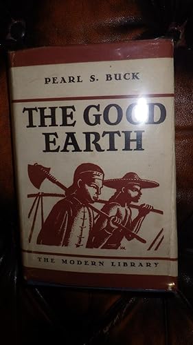 Imagen del vendedor de Good Earth,, ML#2, The STATED 1ST EDITION MODERN LIBRARY on Copyright Pg, 1934, 225 titles on Back of DJ & on Verso of back of DJ, with PreZipcode coupon on back of DJ, a la venta por Bluff Park Rare Books