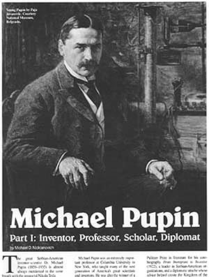 Seller image for Article: Michael Pupin - Part I: Inventor Professor Scholar Diplomat for sale by Hammonds Antiques & Books