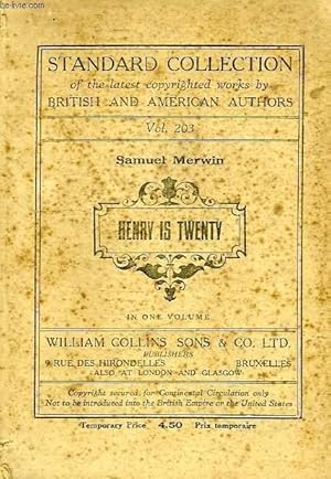 Seller image for HENRY IS TWENTY, A FURTHER EPISODIC HISTORY OF HENRY CALVERLY, 3rd for sale by Le-Livre