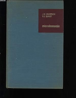 Imagen del vendedor de MICROECONOMIE . FORMULATION MATHEMATIQUE ELEMENTAIRE. a la venta por Le-Livre