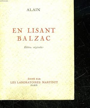 Bild des Verkufers fr EN LISANT BALZAC zum Verkauf von Le-Livre