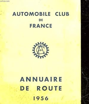 AUTOMOBILE CLUB DE FRANCE - ANNUAIRE DE ROUTE