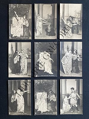 "SARAH BERNHARDT DANS PHEDRE"-9 CARTES POSTALES