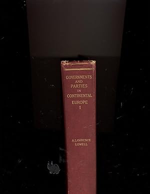 Image du vendeur pour Governments and Parties in Continental Europe Volume 1 mis en vente par Richard Lemay