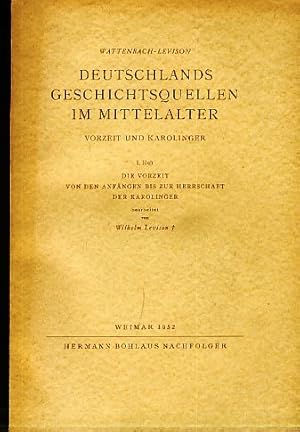 Bild des Verkufers fr Deutschlands Geschichtsquellen im Mittelalter. Vorzeit und Karolinger. Heft I-IV plus Beiheft (5 Bnde). zum Verkauf von Fundus-Online GbR Borkert Schwarz Zerfa