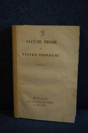 ALCUNE PROSE DI P. GIORDANI