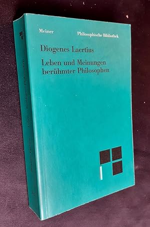 Bild des Verkufers fr Leben und Meinungen berhmter Philosophen - zum Verkauf von Le Livre  Venir