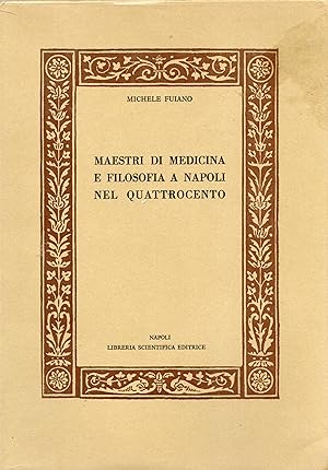 Seller image for Maestri di Medicina e Filosofia a Napoli nel Quattrocentro, for sale by Sutton Books