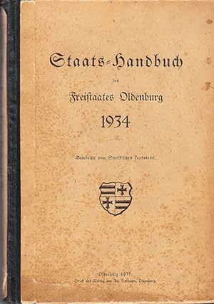 Staats-Handbuch des Freistaates Oldenburg 1934