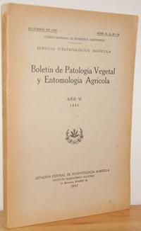 Imagen del vendedor de BOLETN DE PATOLOGA VEGETAL Y ENTOMOLOGA AGRCOLA (Ao VI. 1931) a la venta por EL RINCN ESCRITO