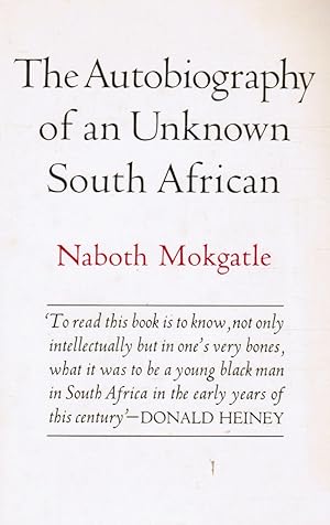 Seller image for The Autobiography of an Unknown South African for sale by Bookshop Baltimore