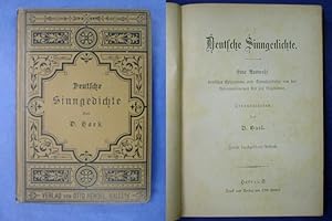 Imagen del vendedor de Deutsche Sinngedichte - Eine Auswahl deutscher Epigramme und Spruchgedichte von der Reformationszeit bis zur Gegenwart a la venta por Buchantiquariat Uwe Sticht, Einzelunter.