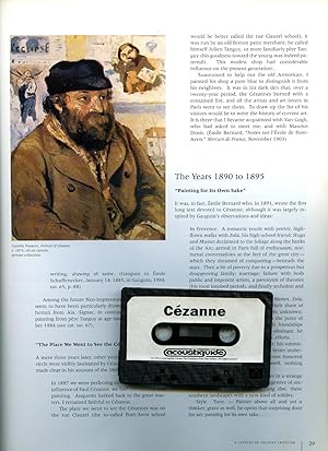 Seller image for Czanne; Catalogue of Czannes Exhibition at the Tate Gallery 1996 With Accompanying Audio Cassette for sale by Little Stour Books PBFA Member