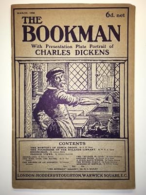 {The Bookman} with a Presentation Plate Portrait of Charles Dickens March, 1908
