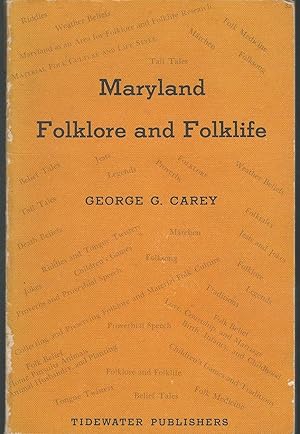 Bild des Verkufers fr Maryland Folklore and Folklife zum Verkauf von Dorley House Books, Inc.