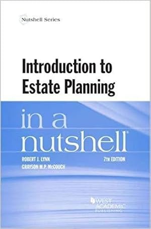 Seller image for Law in a Nutshell: Introduction to Estate Planning for sale by BarristerBooks