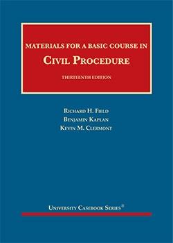 Bild des Verkufers fr Materials for a Basic Course in Civil Procedure (University Casebook Series) zum Verkauf von BarristerBooks