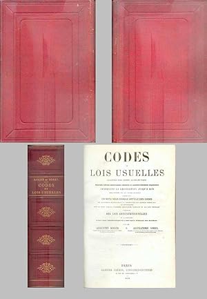 CODES ET LOIS USUELLES Classées par ordre alphabétique