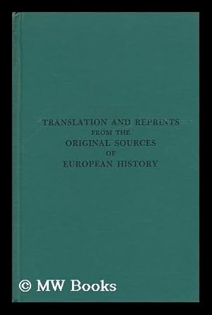 Seller image for Translations and Reprints from the Original Sources of European History: No. 1 - Monumentum Ancyranum (The Deeds of Augustus) ; No. 2 - Protests of the Cour Des Aides of Paris, April 10, 1775 - Volume 5 for sale by MW Books Ltd.