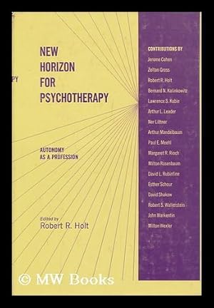Imagen del vendedor de New Horizon for Psychotherapy; Autonomy As a Profession a la venta por MW Books Ltd.