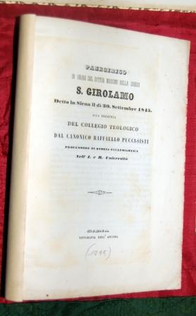 PANEGIRICO IN ONORE DEL DOTTOR MASSIMO DELLA CHIESA S. GIROLAMO DETTO IN SIENA IL DI 30 SETTEMBRE...