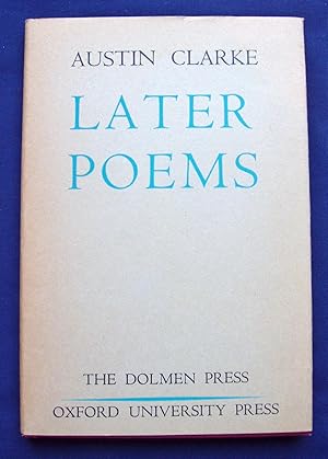 Seller image for Later Poems for sale by Joe Collins Rare Books