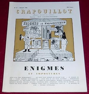 Imagen del vendedor de LE CRAPOUILLOT : ENIGMES ET IMPOSTURES a la venta por LE BOUQUINISTE