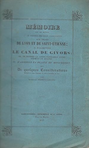 Recueil de mémoires sur de travaux publics dans le département de la Loire