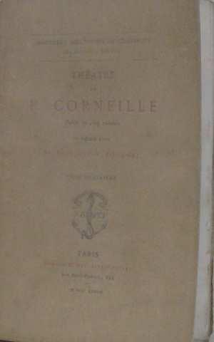 Seller image for Thatre de P. corneille (tome quatrime) for sale by crealivres