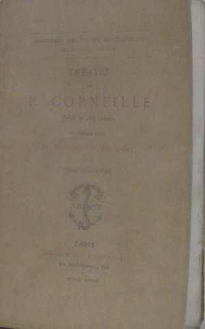 Image du vendeur pour Thatre de P. corneille (tome quatrime) mis en vente par crealivres