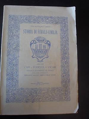Storia di Finale-Emilia. 1190- 1927 Capi, Podest e Vicari.