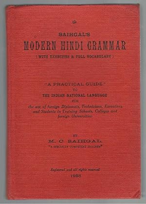 Saihgal's Modern Hindi Grammar (with exercises & full vocabulary).
